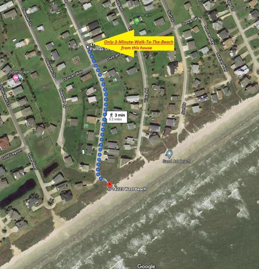 Private Beach -- Away From The Crowds - Ocean Views -Short Drive To Moody Gardens, Schlitter Bahn, Pleasure Pier Galveston Buitenkant foto